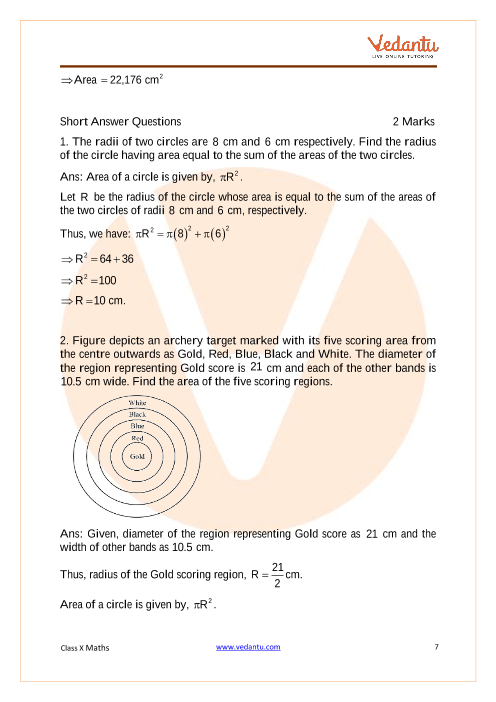 Important Questions of CBSE class 10 Mathematics