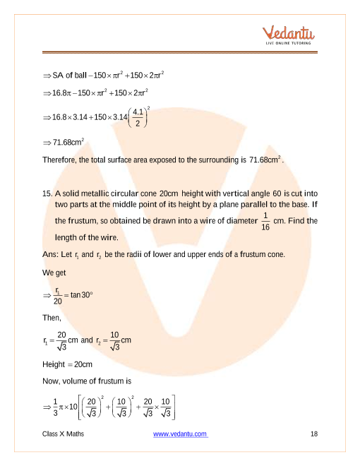 Important Questions of CBSE class 10 Mathematics