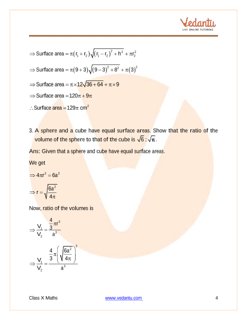 Important Questions of CBSE class 10 Mathematics