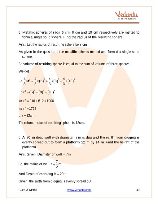 Important Questions of CBSE class 10 Mathematics