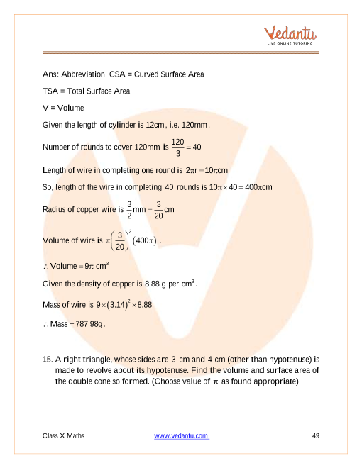 Important Questions of CBSE class 10 Mathematics