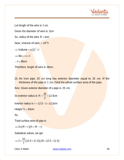 Important Questions of CBSE class 10 Mathematics