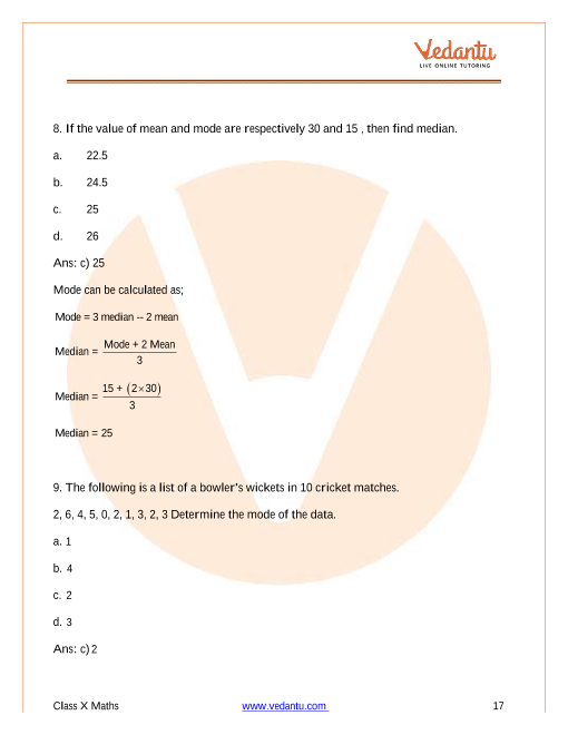 Important Questions of CBSE class 10 Mathematics