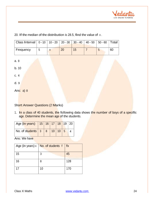 Important Questions of CBSE class 10 Mathematics