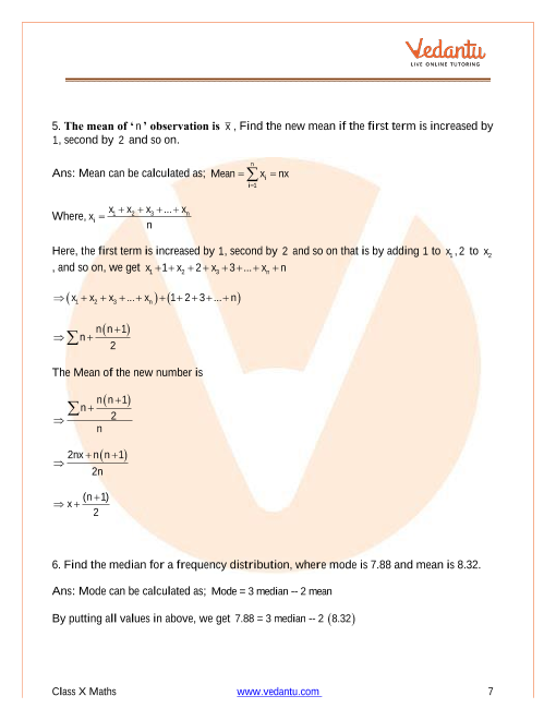 Important Questions of CBSE class 10 Mathematics