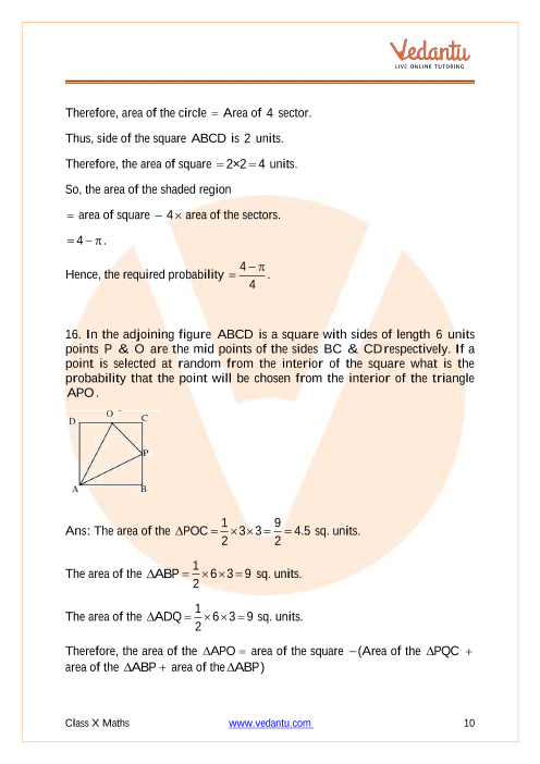 Important Questions of CBSE class 10 Mathematics