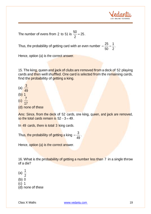 Important Questions of CBSE class 10 Mathematics