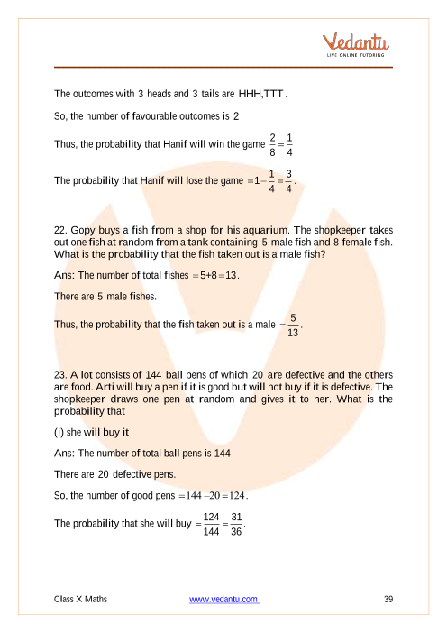 Important Questions of CBSE class 10 Mathematics