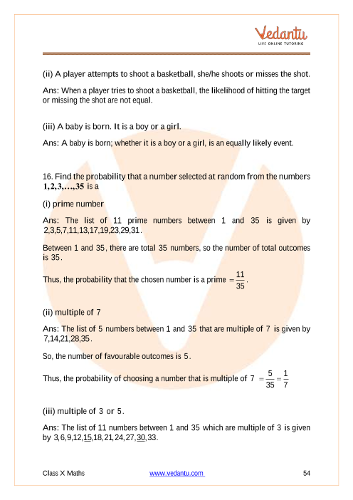 Important Questions of CBSE class 10 Mathematics