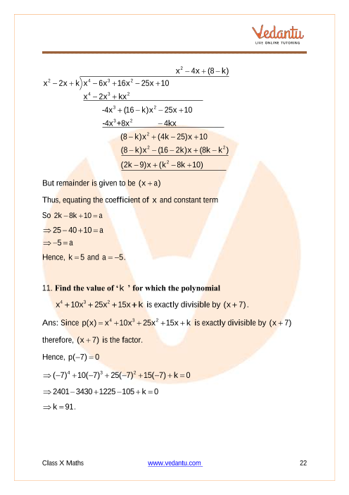 Important Questions of CBSE class 10 Mathematics