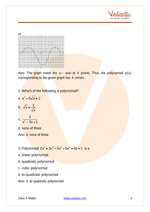 Important Questions of CBSE class 10 Mathematics