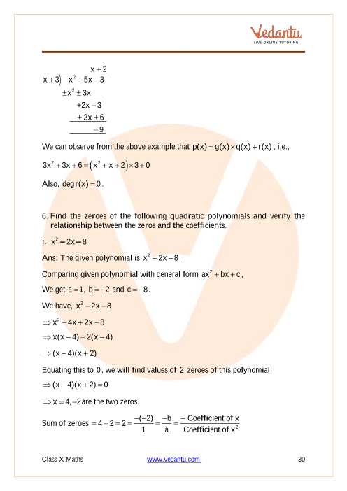 cbse class 10 maths polynomials case study questions