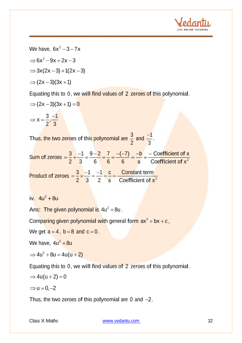 Important Questions of CBSE class 10 Mathematics