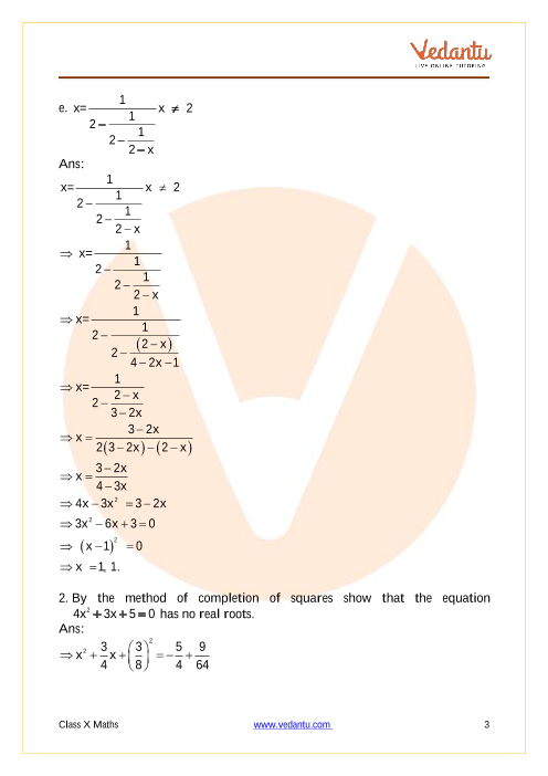 Important Questions of CBSE class 10 Mathematics