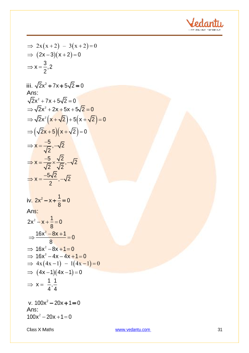 Important Questions of CBSE class 10 Mathematics