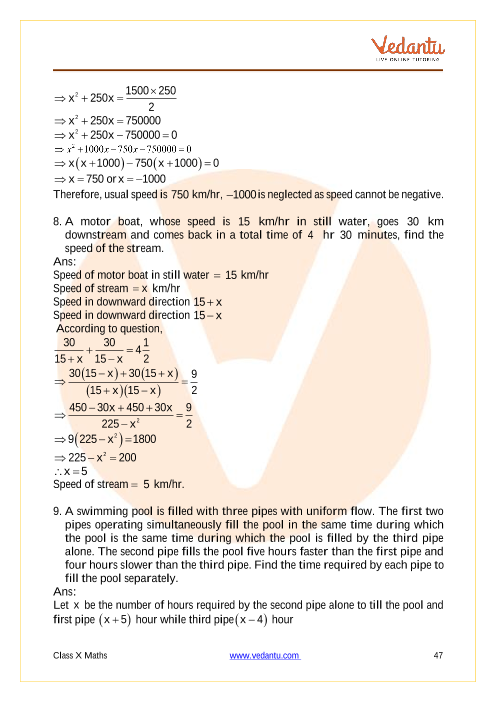 Important Questions of CBSE class 10 Mathematics