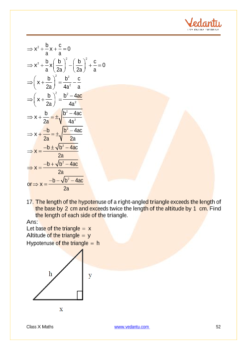 Important Questions of CBSE class 10 Mathematics