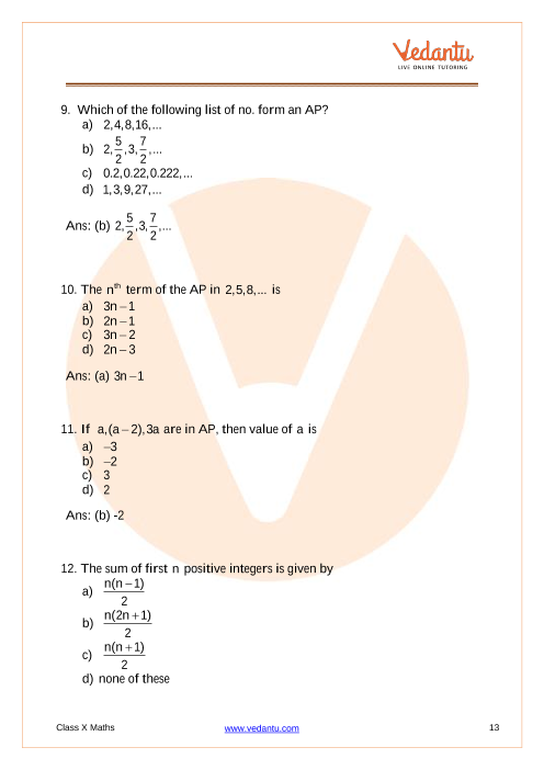 Important Questions of CBSE class 10 Mathematics