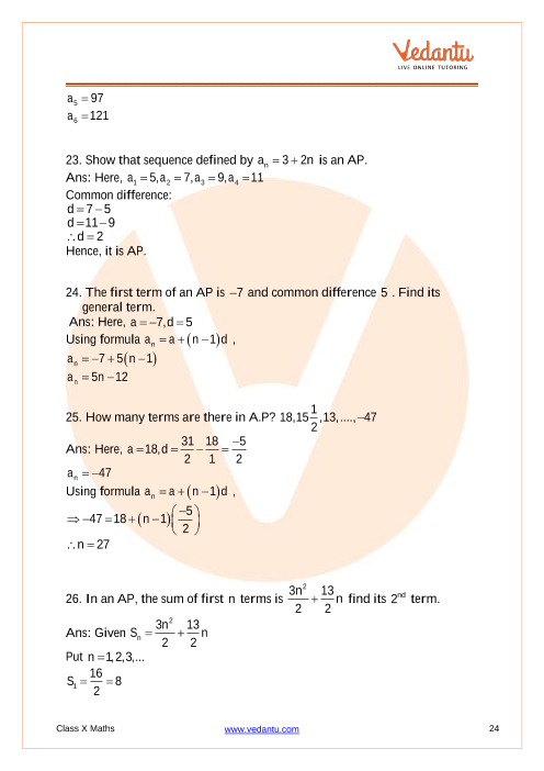 Important Questions of CBSE class 10 Mathematics