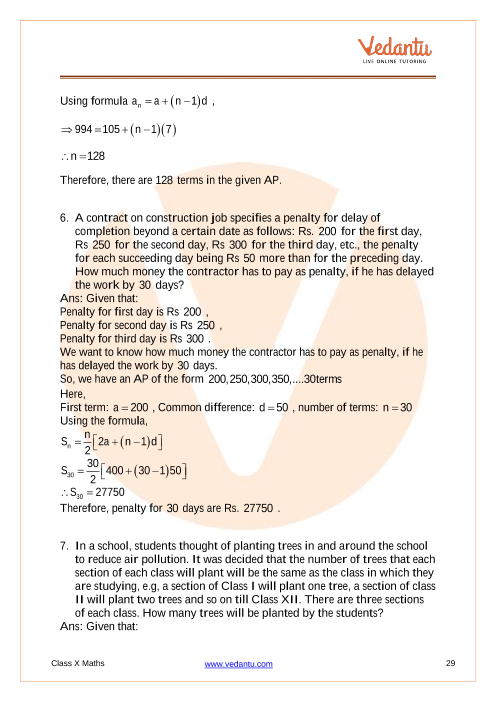 Important Questions of CBSE class 10 Mathematics