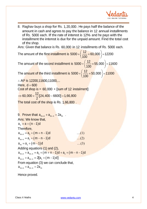 Important Questions of CBSE class 10 Mathematics