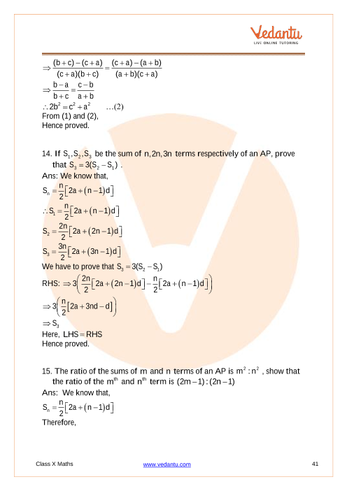 Important Questions of CBSE class 10 Mathematics