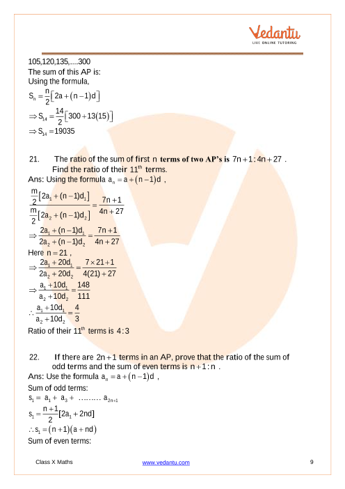 Important Questions of CBSE class 10 Mathematics