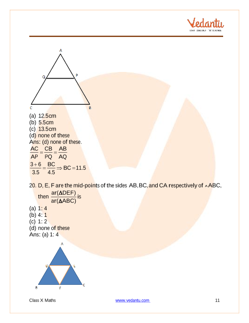 Important Questions of CBSE class 10 Mathematics