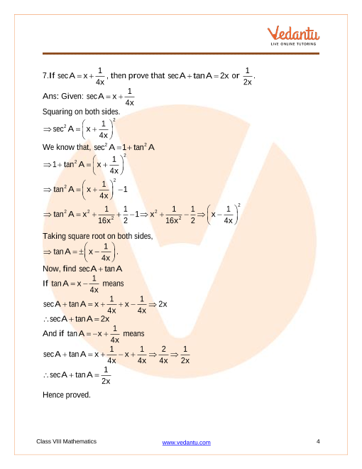 Important Questions of CBSE class 10 Mathematics