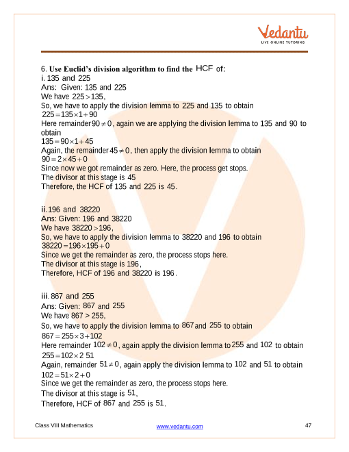 Important Questions of CBSE class 10 Mathematics