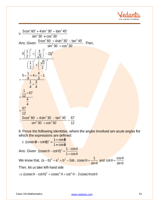 Important Questions of CBSE class 10 Mathematics