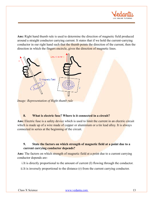 Important Questions of CBSE class 10 Science