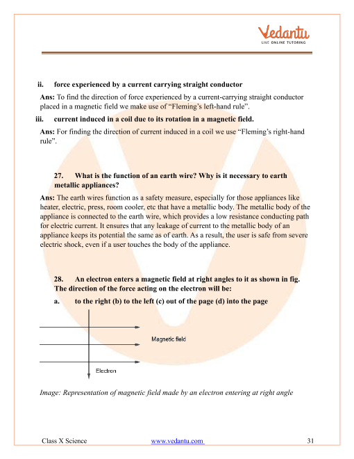 CBSE Class 10 Science - Chapter 12 - Electricity - Important Questions ...