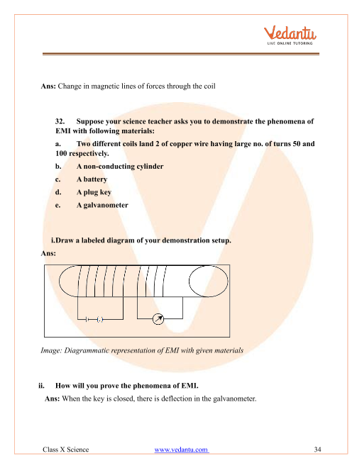 Important Questions of CBSE class 10 Science