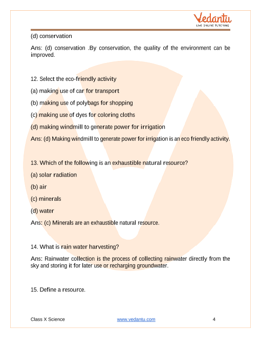 Important Questions of CBSE class 10 Science