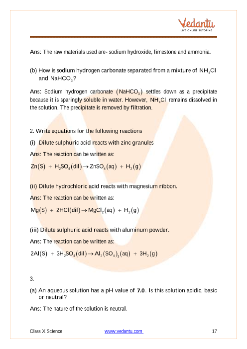 Important Questions of CBSE class 10 Science