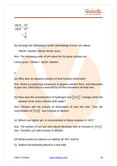 Important Questions of CBSE class 10 Science