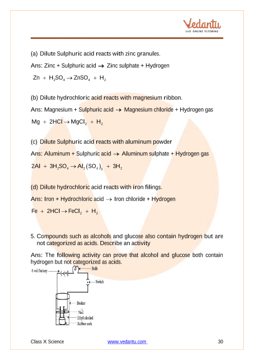 Important Questions of CBSE class 10 Science