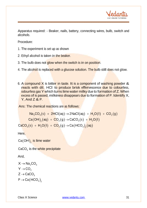 Important Questions of CBSE class 10 Science