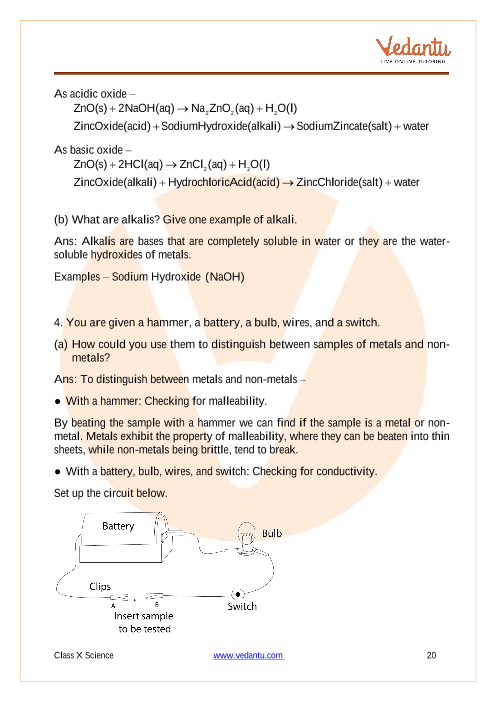 Important Questions of CBSE class 10 Science