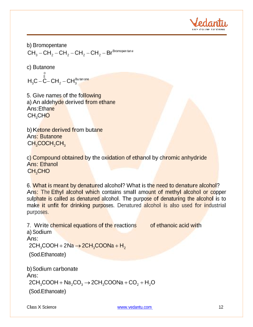 Important Questions of CBSE class 10 Science