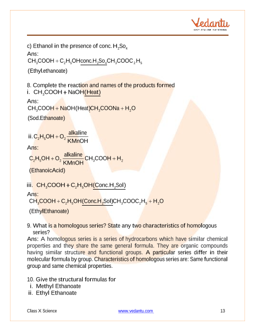 Important Questions of CBSE class 10 Science