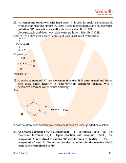 Important Questions of CBSE class 10 Science