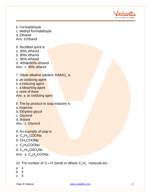 Important Questions of CBSE class 10 Science