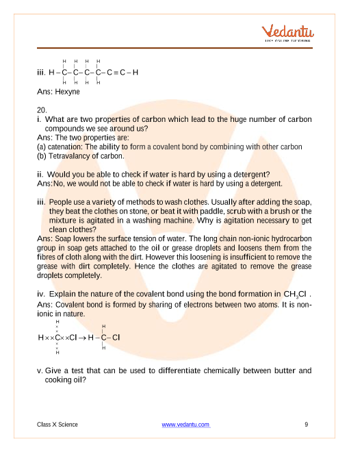 Important Questions of CBSE class 10 Science