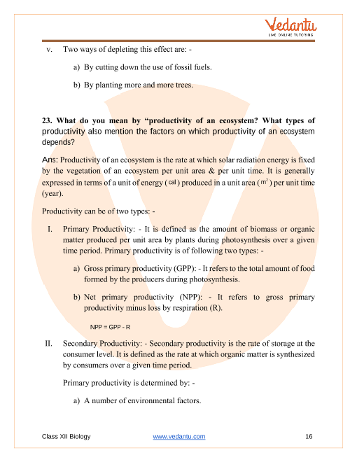 Important questions and answers of CBSE class 12 Biology