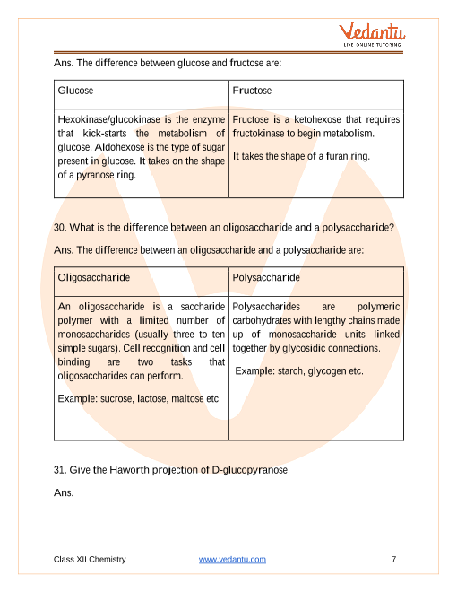 Important questions and answers of CBSE class 12 Chemistry