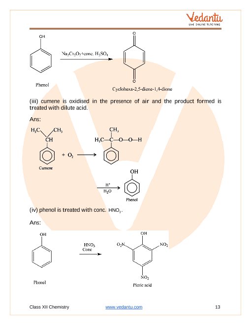 Important questions and answers of CBSE class 12 Chemistry