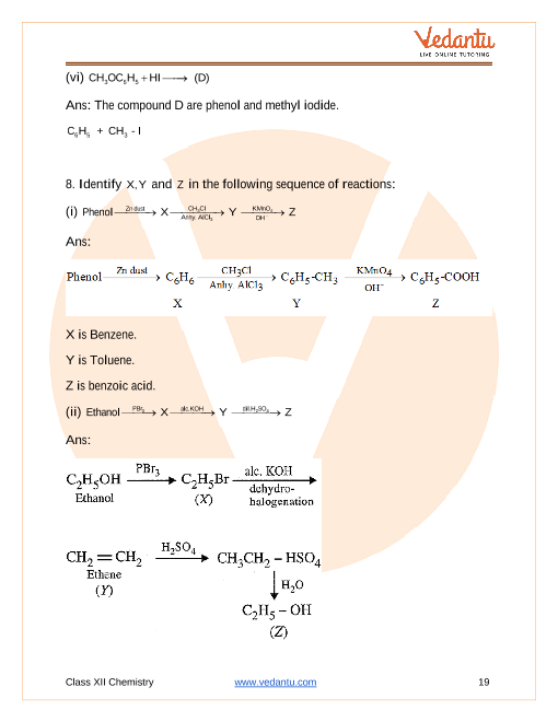 Important questions and answers of CBSE class 12 Chemistry