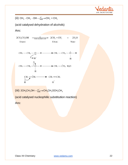 Important questions and answers of CBSE class 12 Chemistry